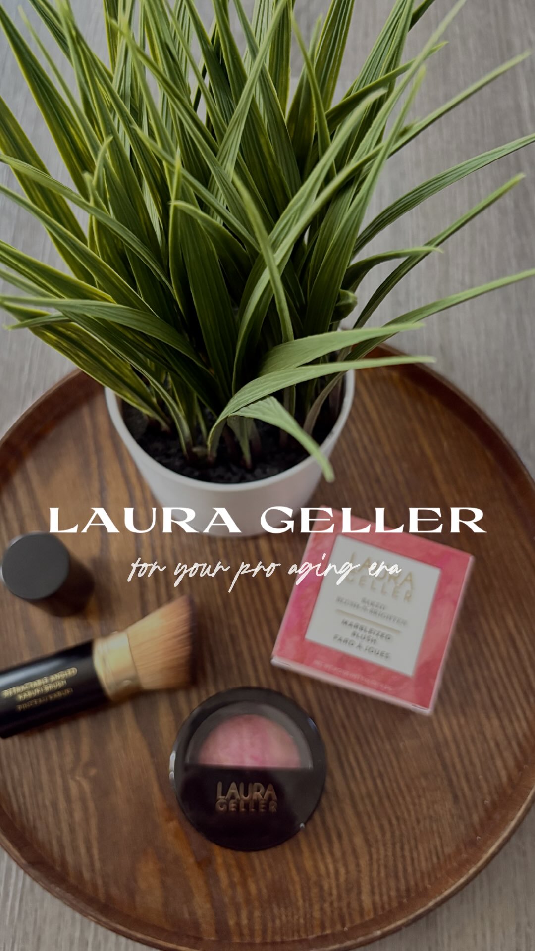 Instagram post by @stacy.bowler for Laura Geller. Caption reads: make up for your pro-aging era… 
by....