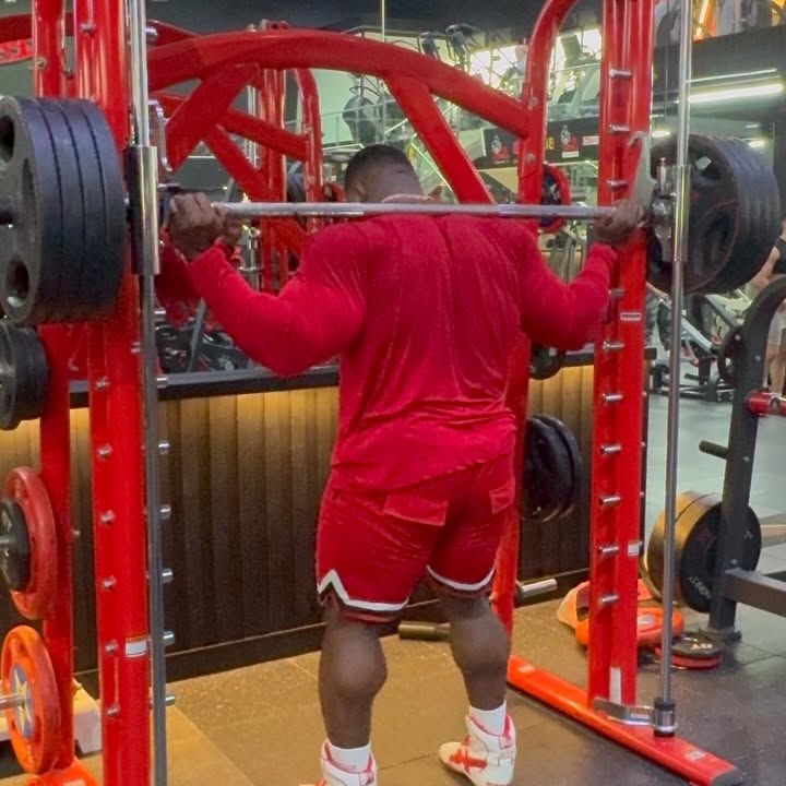 Instagram post by @andrewjacked for Bsn. Caption reads: Making every rep count with @bsnsupplements....