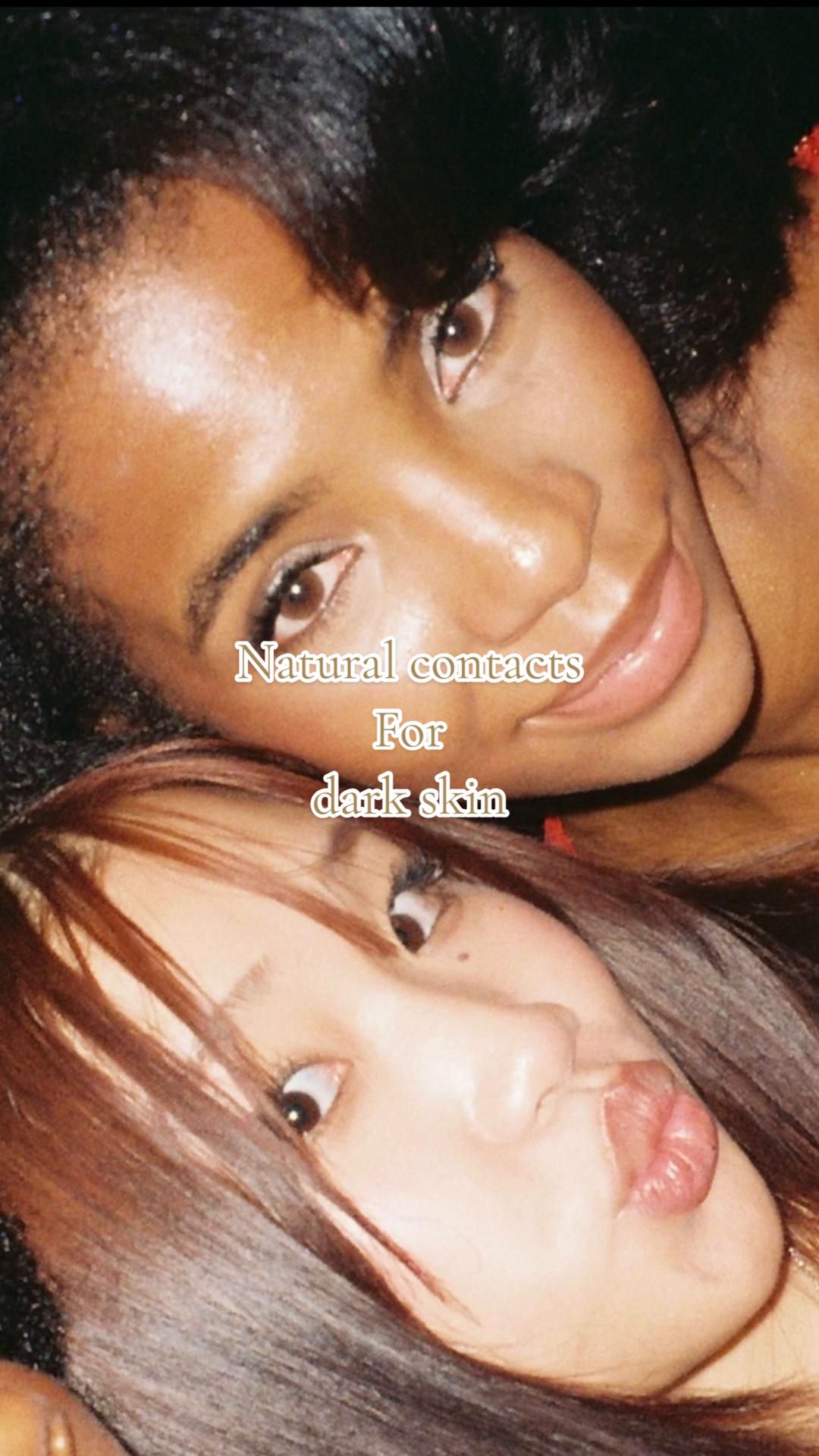 TikTok post by @terruhashi for Dimple Color. Caption reads: [...] #contactlenses #tryonwithme #review @Dimple....