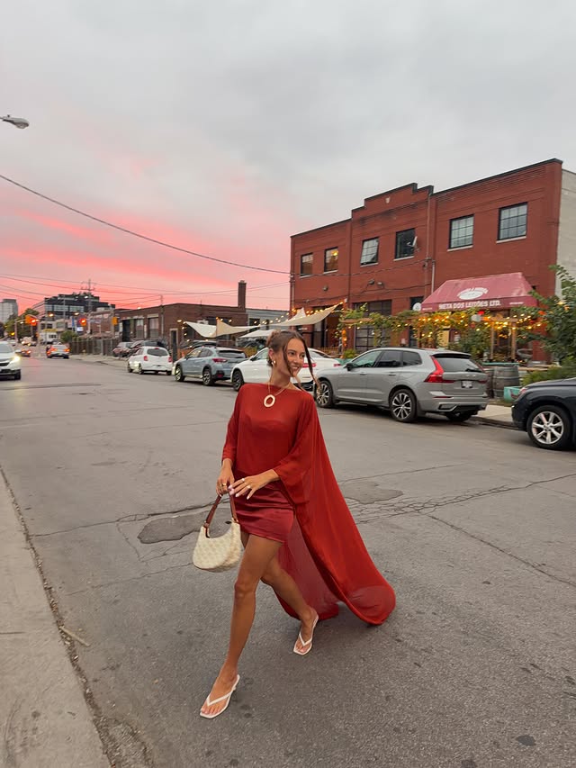 Instagram post by @ashleeradosta for Chase. Caption reads: postcard from canada 🇨🇦 !!! @chase @aircanada....