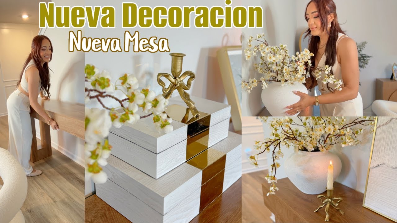YouTube post by @Jasminmelendez for Vivaia. Caption reads: NUEVA MESA PARA MI CASA CON VIVAIA SHOES.