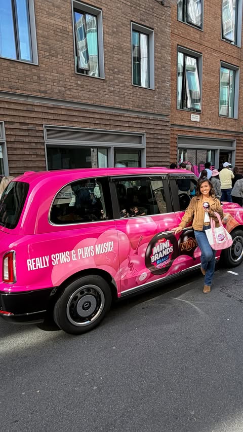 Instagram post by @gemmasummer_ for Smyths Toys Superstores. Caption reads: Ad When @mini_brands_official announced a Vinyl....