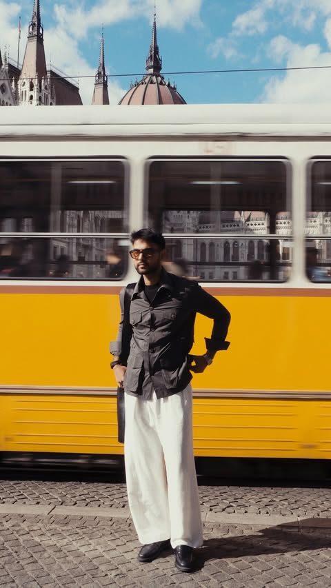 Instagram post by @pradumankaushikofficial for Myntra. Caption reads: [...] you want to tell. Shop your look on Myntra.....