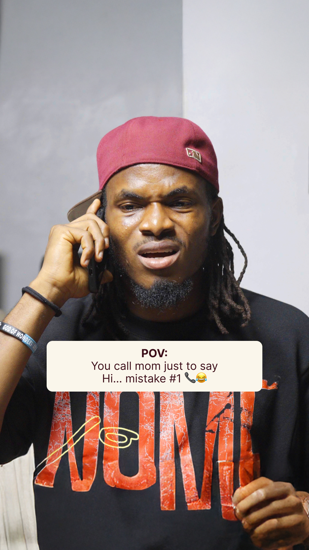 Instagram post by @iamdikeh for Sendwave. Caption reads: POV: You answer mom’s call…
“Just school fees.....