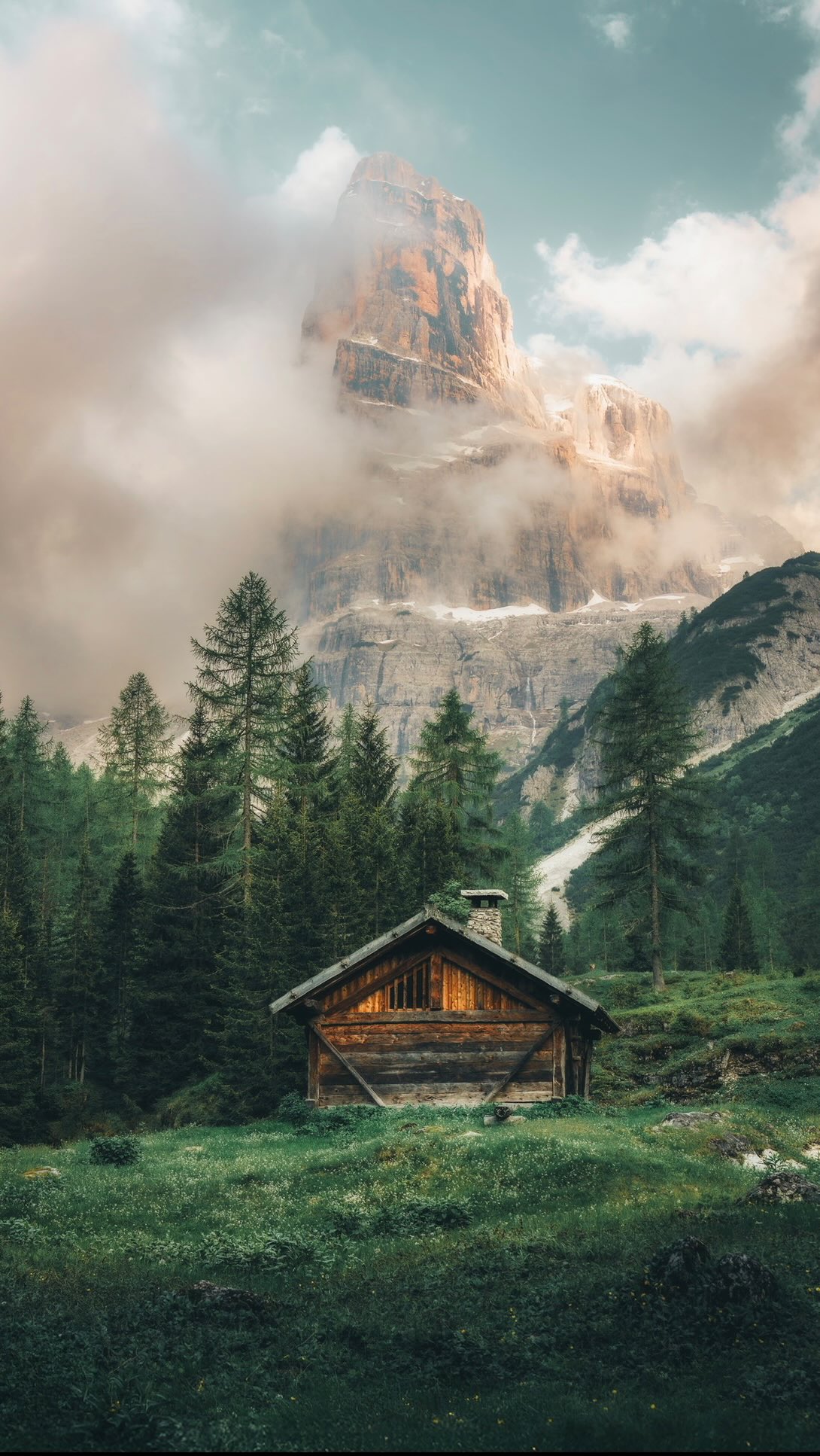 Instagram post by @giuliogroebert for Visit Trentino. Caption reads: Anzeige • Bro found peace. I found the front door.....
