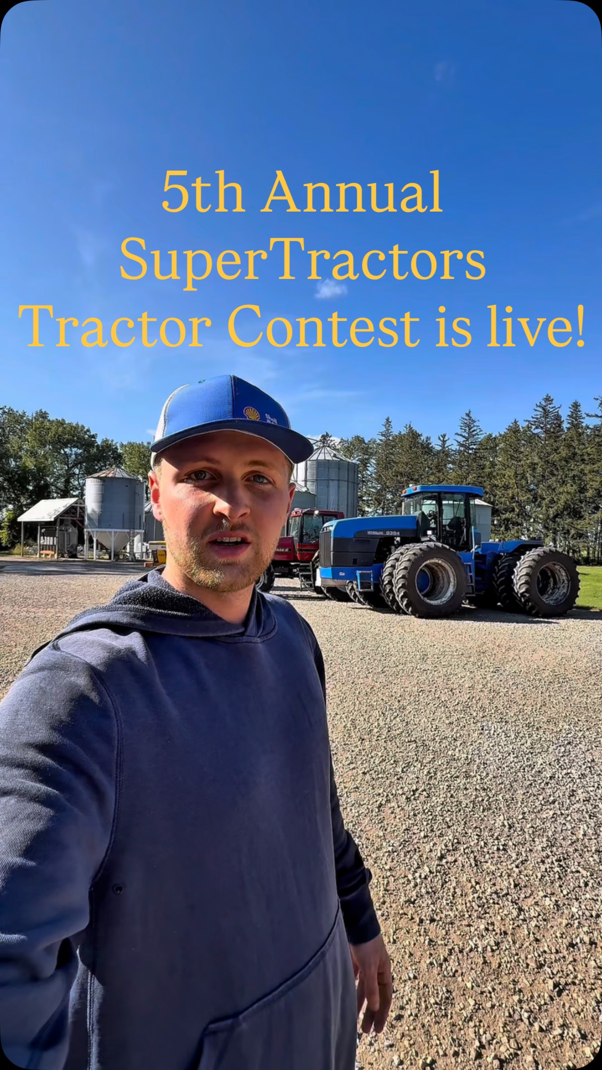 Instagram post by @allaboutfarming for Shell Rotella. Caption reads: #Sponsored Sign up for @shellrotellat SuperTractor....