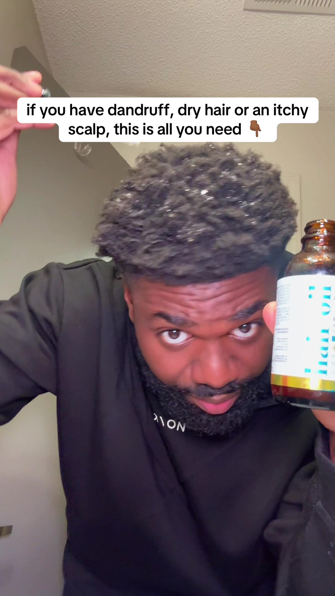 TikTok post by @colossusshops for artnaturals. Caption reads: this hair oil and scalp massage from @artnaturals....