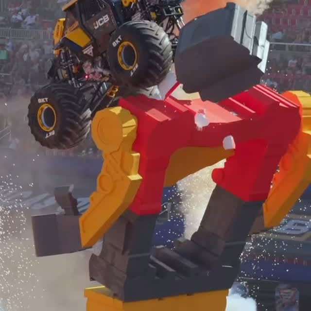 Instagram post by @tristanengland_ for Spin Master. Caption reads: Bringing a toy to life 🚀

#MonsterJam....