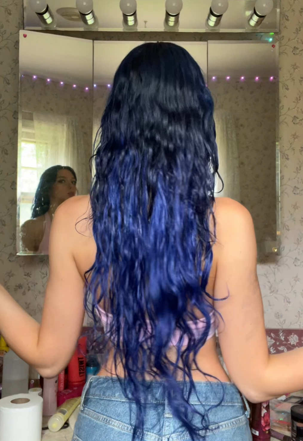 TikTok post by @broccoliisvgood for Moresoo Hair. Caption reads: Love these tape-in extentions from @MORESOO HAIR....