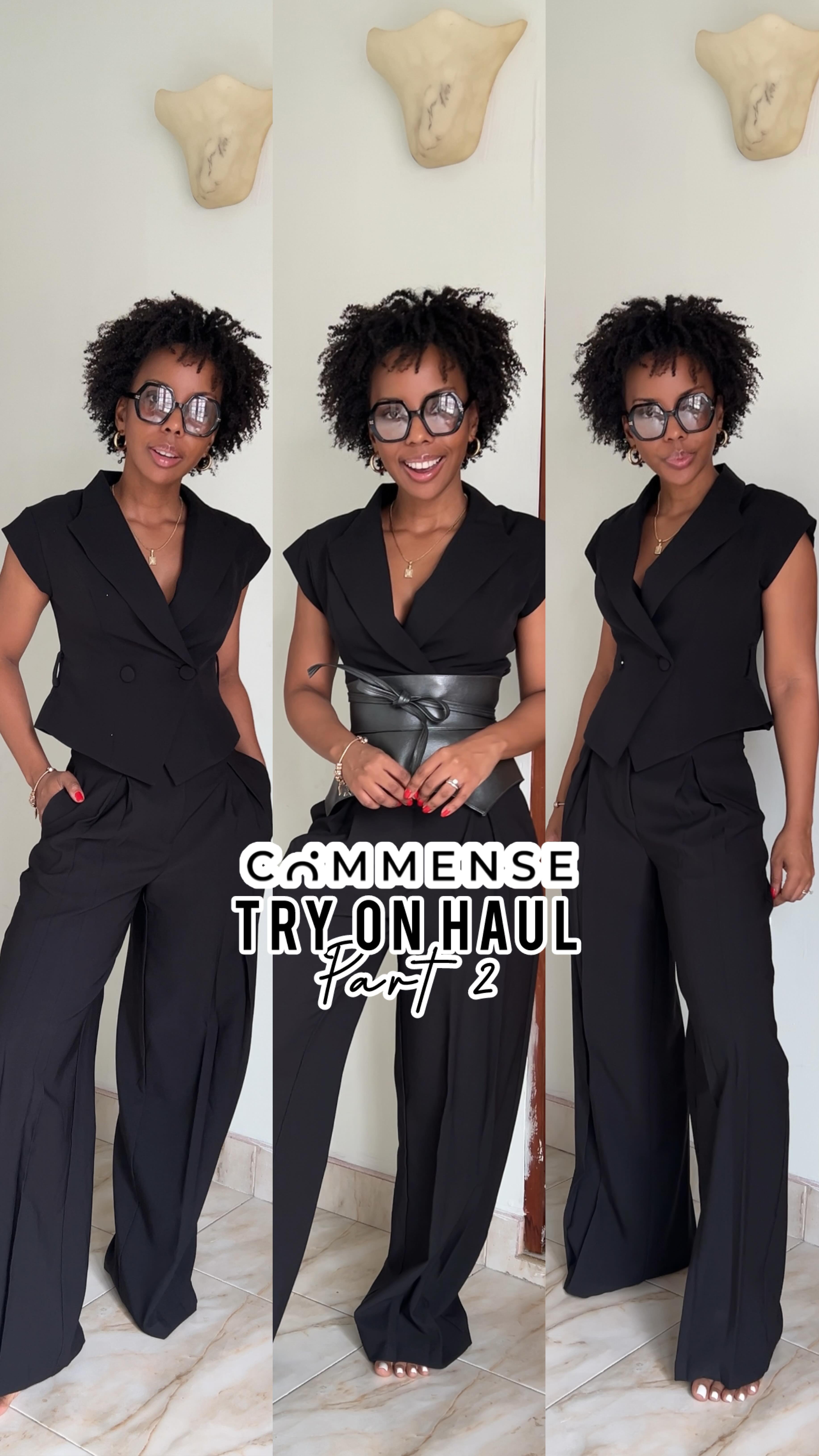 Instagram post by @dsjcox for THE COMMENSE. Caption reads: Part 2 of my Clothing try on and haul from....