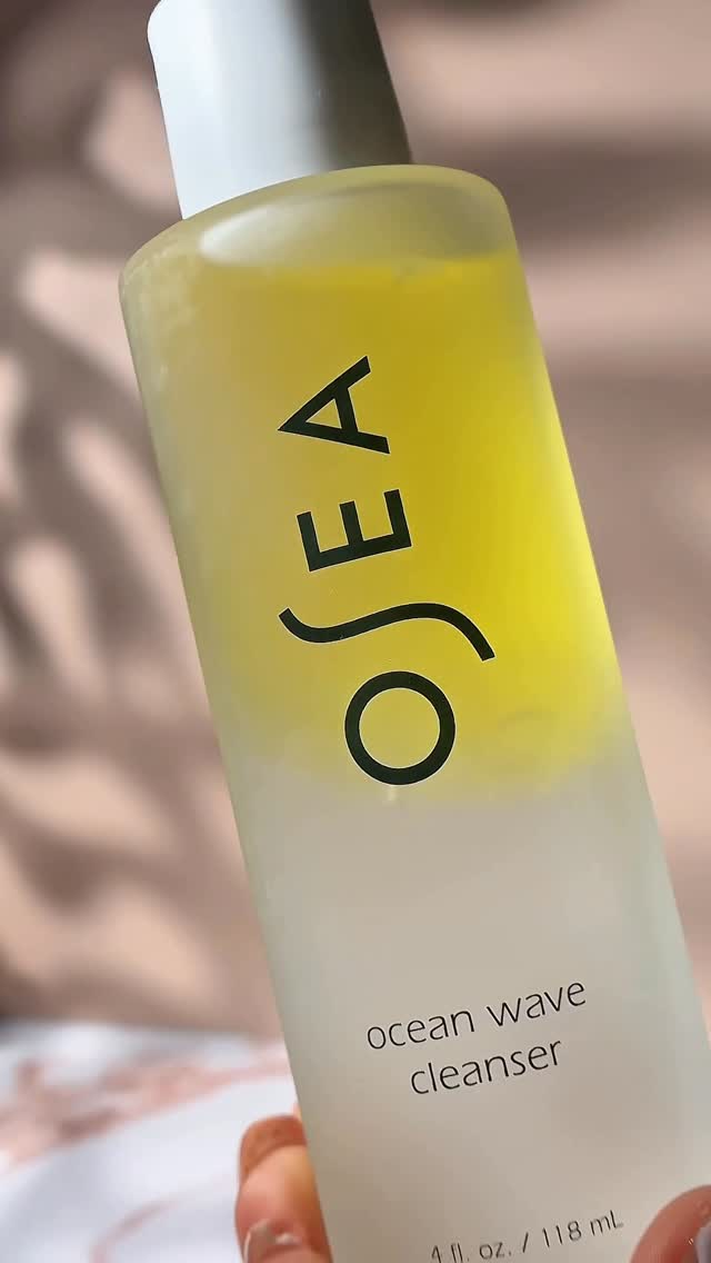Instagram post by @beautybubble0326 for OSEA Malibu. Caption reads: Ocean Wave Cleanser - @oseamalibu - #gifted....