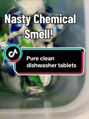 TikTok post by @cool.health.lady for Earth Breeze. Caption reads: Earth Breeze Dishwasher Tablets.....