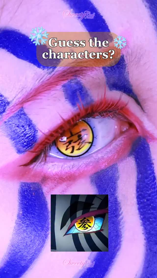 Instagram post by @sweetycon for UNIQSO. Caption reads: ❄️

Lenses featured:
Sweety Anime Cloud Rim....