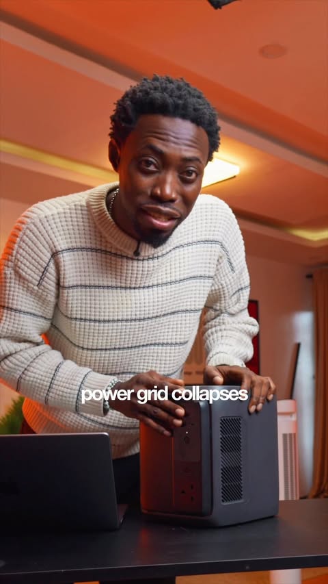 Instagram post by @uchekush_ for EcoFlow. Caption reads: [...] using this product. I highly recommend!....