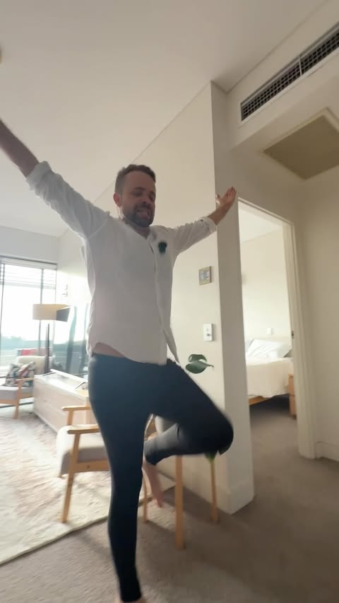 Instagram post by @graceandmattt for Koala. Caption reads: Put the jig back in your step! @koala....