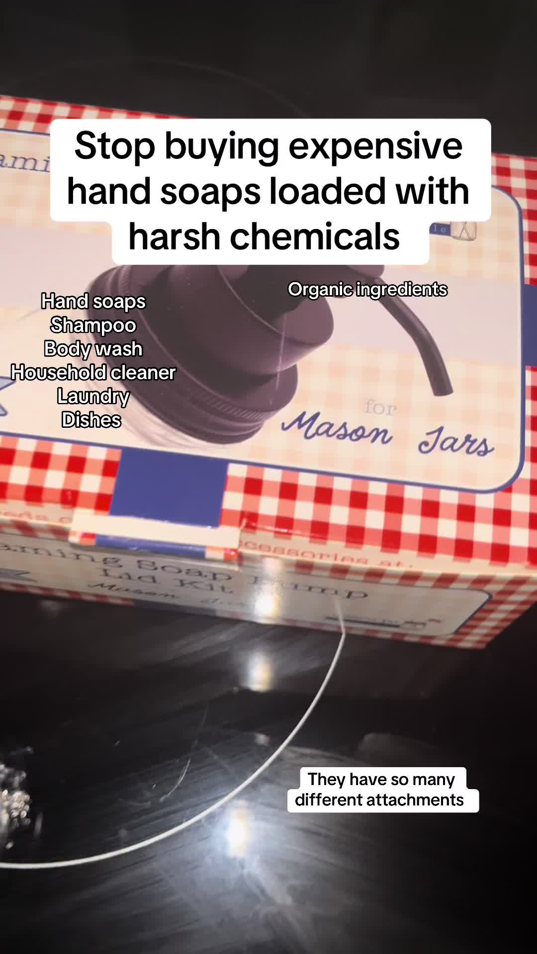 TikTok post by @barfootfarms82 for Mason Jar Lifestyle. Caption reads: @Mason Jar Lifestyle thank you! 🥰 #kitchen.