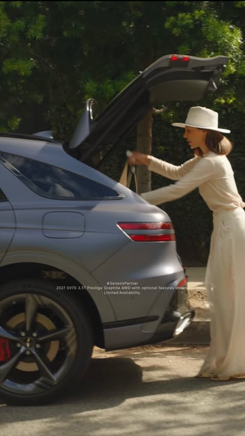 Instagram post by @aminavassa for Genesis USA. Caption reads: [...] way 😉@genesis_usa #GenesisPartner....