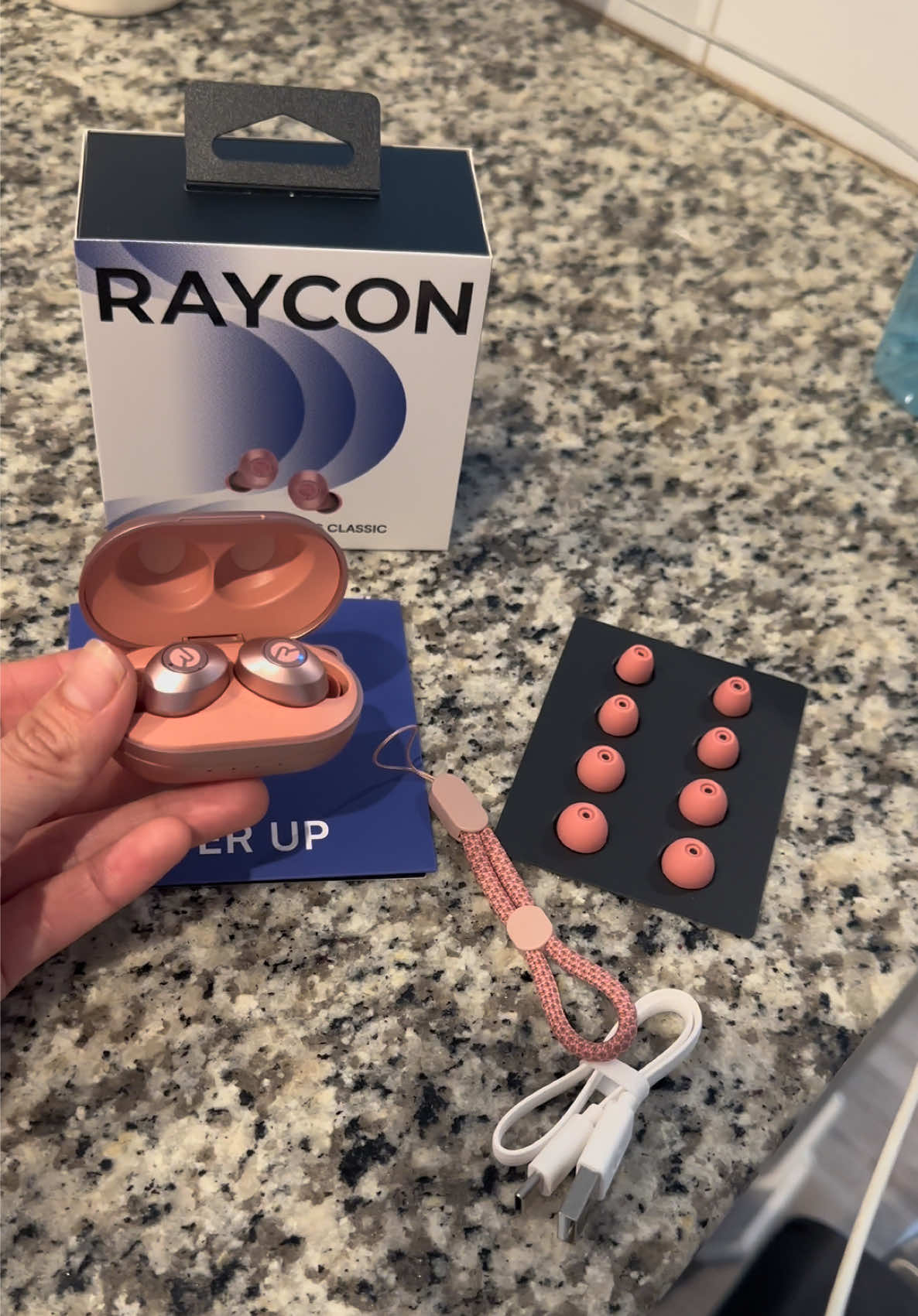 TikTok post by @nancyram05 for Raycon. Caption reads: @Raycon Global Raycon Everyday Earbuds Classic....