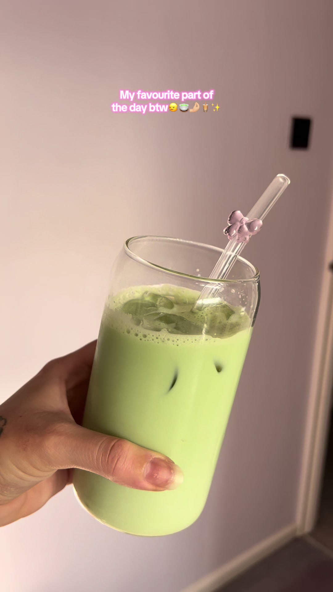 TikTok post by @hermionexo_ for PerfectTed. Caption reads: Tastes the same as cafe made🤭🫶🏻🍵 #fyp #matcha....