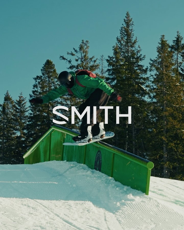 Instagram post by @fridge_st for SMITH Optics. Caption reads: [...] announce that I’m partnering up with....
