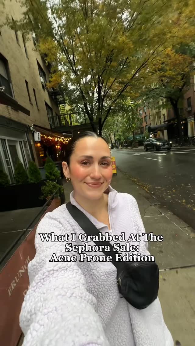 Instagram post by @jordynwoodruff for Peace Out Skincare. Caption reads: What I grabbed at the Sephora Sale: Acne Prone....