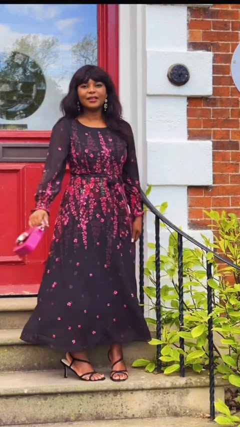 Instagram post by @lovinlown for Izabel London. Caption reads: [...] CHIFFON MAXI DRESS @izabel_london....