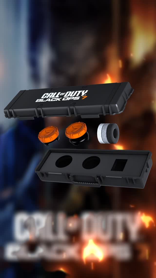 Instagram post by @kellyiiskool for KontrolFreek. Caption reads: @kontrolfreek x @callofduty
Black Ops 7 Aim Boost....