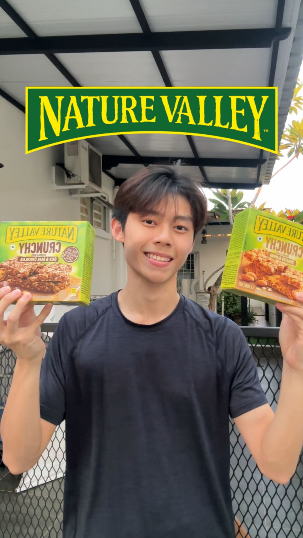 Instagram post by @henrylee_lhy for Nature Valley. Caption reads: When nature meets Nature Valley, every adventure....