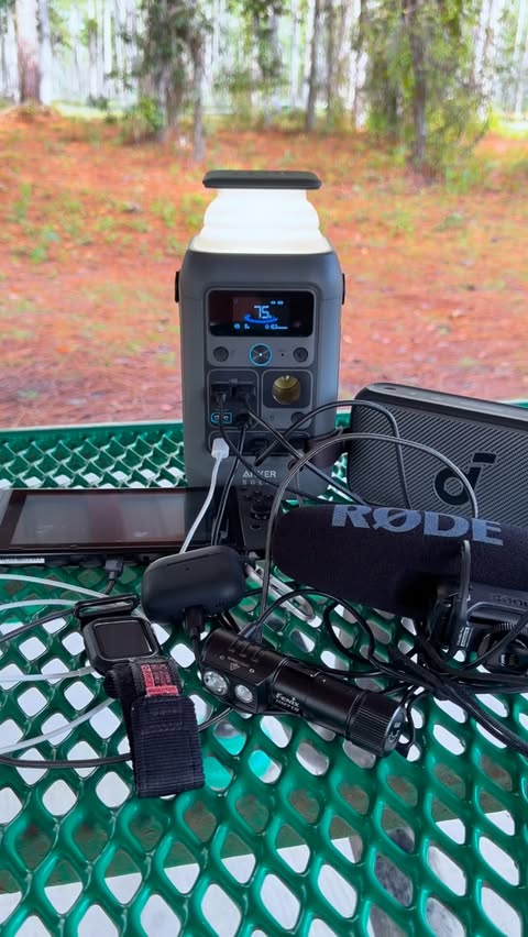 Instagram post by @anker_adventures for Anker SOLIX. Caption reads: [...] the house without my Solix C300....