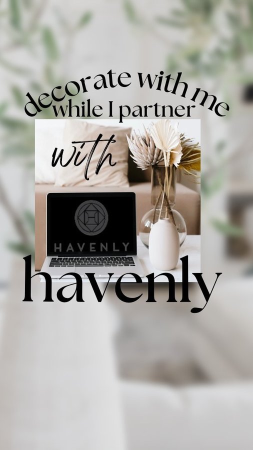 Instagram post by @jodyslevin for Havenly. Caption reads: I am so excited to announce that I am a Havenly....