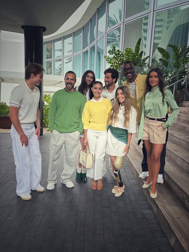 Instagram post by @joseron3 for Lacoste. Caption reads: Miami Open + @lacoste + gran equipo… así se vive....