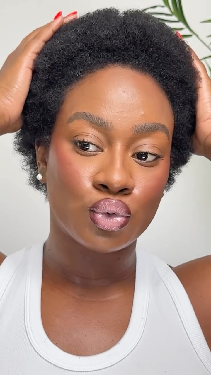 Instagram post by @monicastylemuse for Sheamoisture. Caption reads: Postpartum really tried to take my Edges!!!....