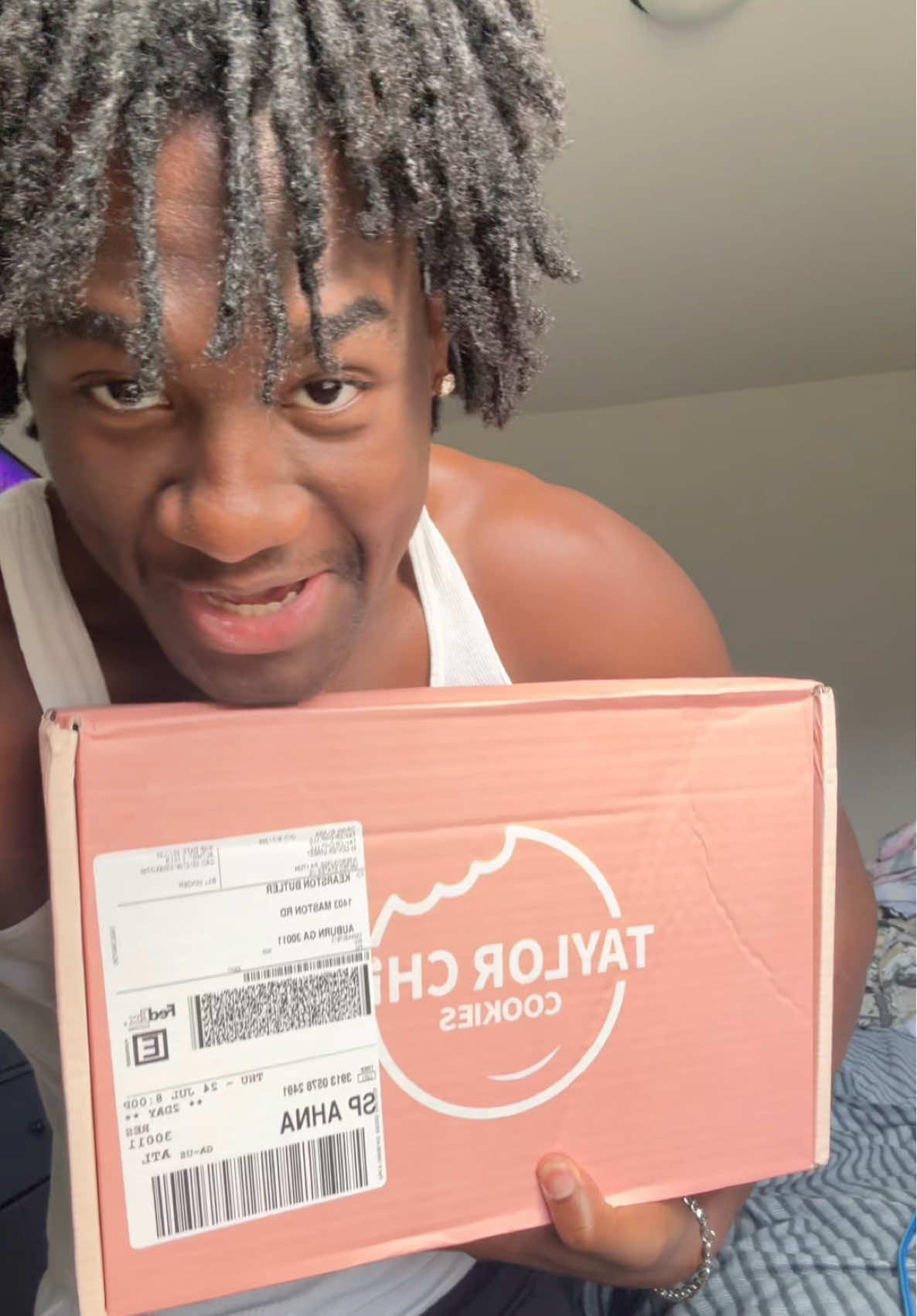 TikTok post by @raider007 for Taylor Chip. Caption reads: I’ll be getting another box 🕺🏾🥴 @Taylor Chip .