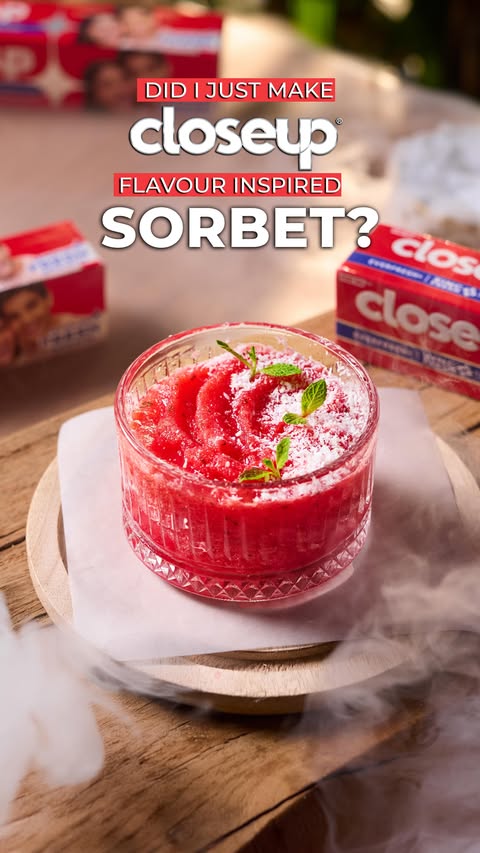 Instagram post by @yourfoodlab for Closeup. Caption reads: Did I just turn Closeup into an inspired edible....