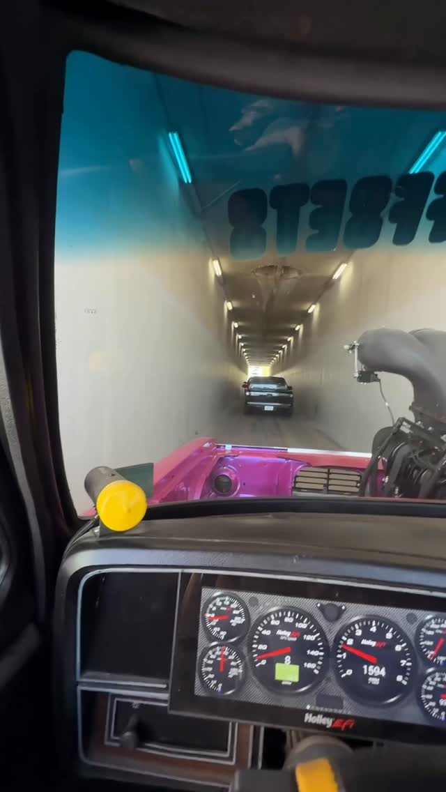 Instagram post by @laceyblair_lbm for Holley. Caption reads: Blower surge in a tunnel....