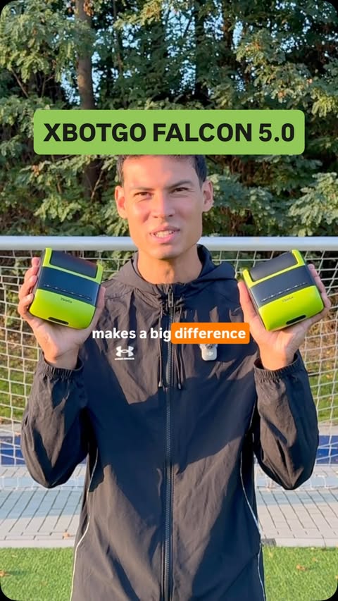 Instagram post by @onlysoccerskills.official for Xbotgo. Caption reads: AD l THE NEW XBOTGO FALCON 5.0 📹 Let’s see how it....