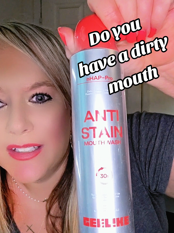 TikTok post by @aliciamarie411 for Ceelike. Caption reads: [...] #hygiene #stainremover #teethwhitening....
