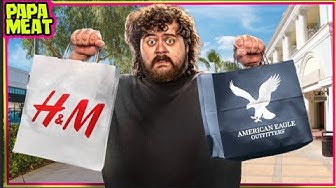 YouTube post by @PapaMeat for Helix Sleep. Caption reads: Fast Fashion is Terrible....