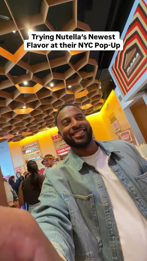 Instagram post by @briancantstopeating for Nutella. Caption reads: #ad Trying Nutella Peanut, @Nutella’s first flavor....