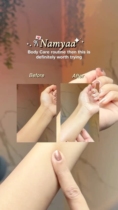 Instagram post by @selfcare.nushh for Namyaa. Caption reads: Comment for link☀️ @namyaaofficial #summertan....