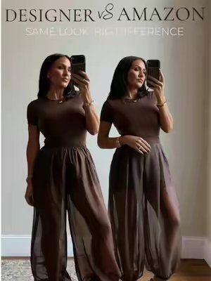TikTok post by @lexietucker_ for Amazon Influencer ID. Caption reads: I really thought the $229 pair would win this one…....