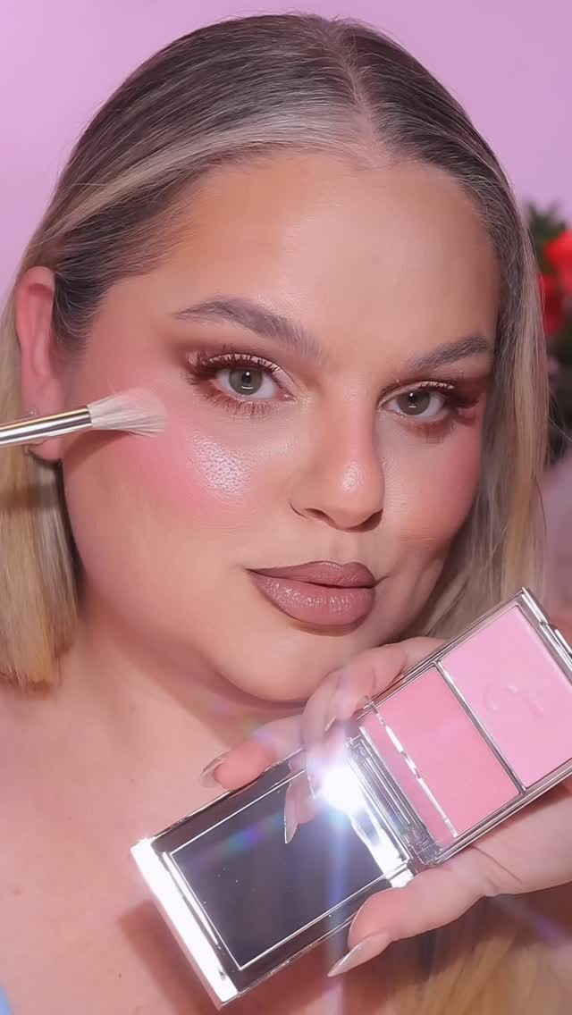 Instagram post by @maryandpalettes for Patrick Ta. Caption reads: Highlighter and this beat just hits different..