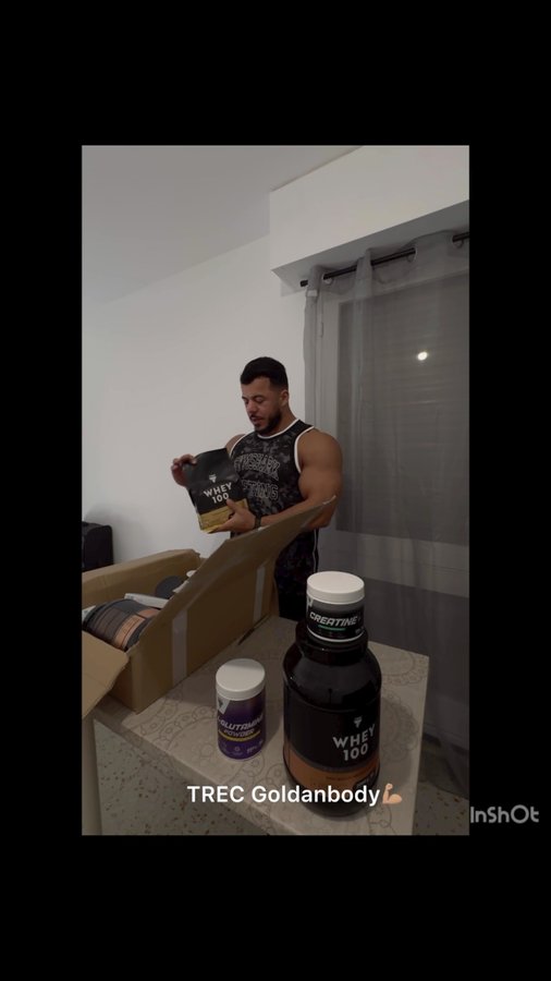 Instagram post by @djallelfeidi for TREC NUTRITION. Caption reads: Sponsors @trecnutrition @goldenbody_nutrition @.