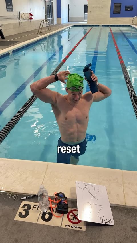 Instagram post by @noahanderson14 for Transparent Labs. Caption reads: [...] swimming 10,000 yards Fueled by....