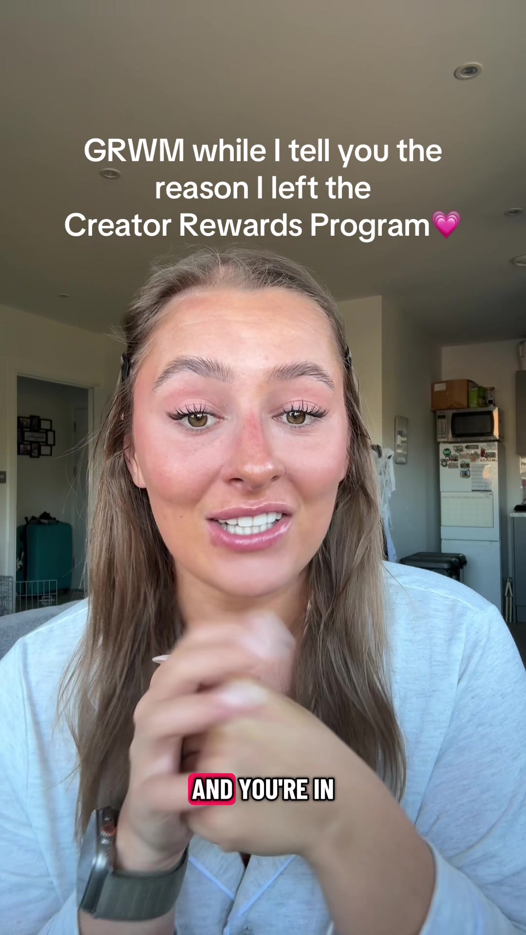 TikTok post by @lifewithshanx for Collection Cosmetics. Caption reads: The reason I left the creator rewards program....