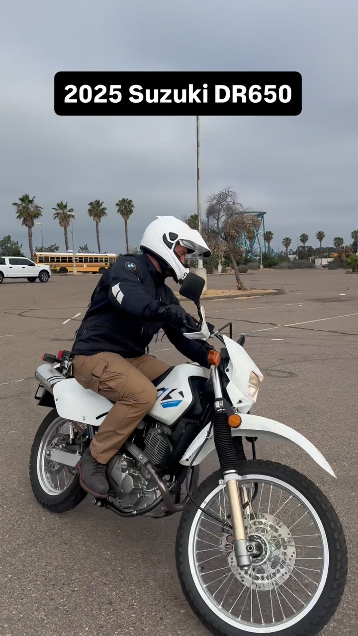 Instagram post by @motojitsuclub for Suzuki. Caption reads: Such a fun bike…just playing around before....