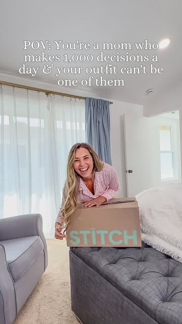 Instagram post by @jenniedimatteo for Stitch Fix. Caption reads: [...] a little more like ME again. Take the....
