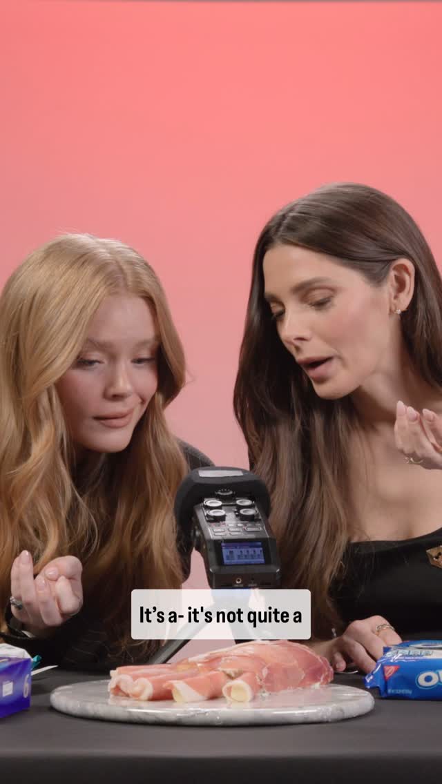 Instagram post by @ashleygreene for Buzzfeed. Caption reads: Watch @abbeycowen and @ashleygreene in the silent....