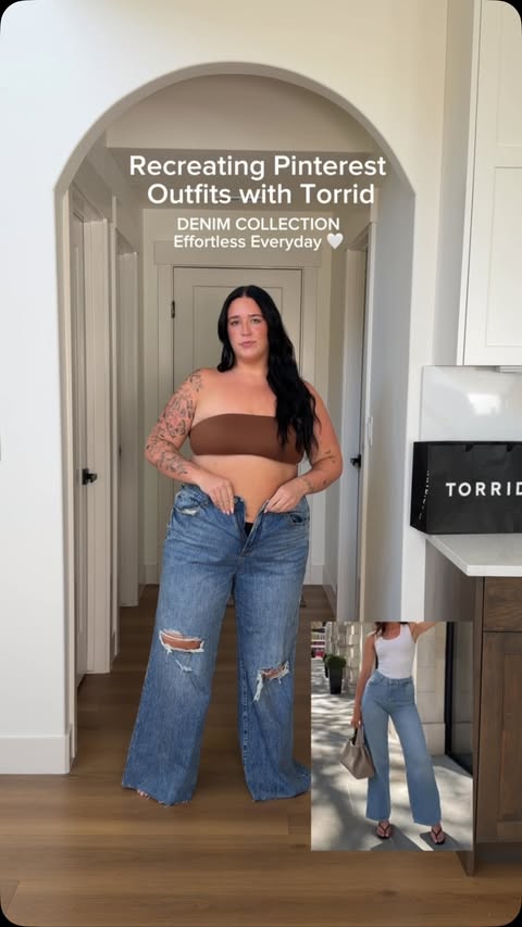 Instagram post by @courtthammond for Torrid. Caption reads: #ad #torridpartner 🤍 Pinterest outfits… but make....