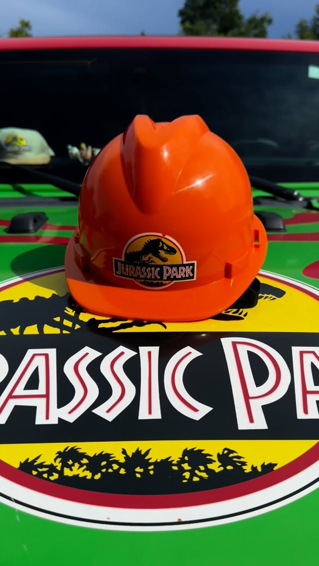 Instagram post by @battydino for Spirit Halloween. Caption reads: [...] that just means another trip to....